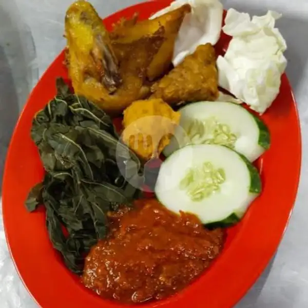 Ayam Penyet+Nasi+Teh Obeng | Bakso Pojok Sragen, Kampung Durian