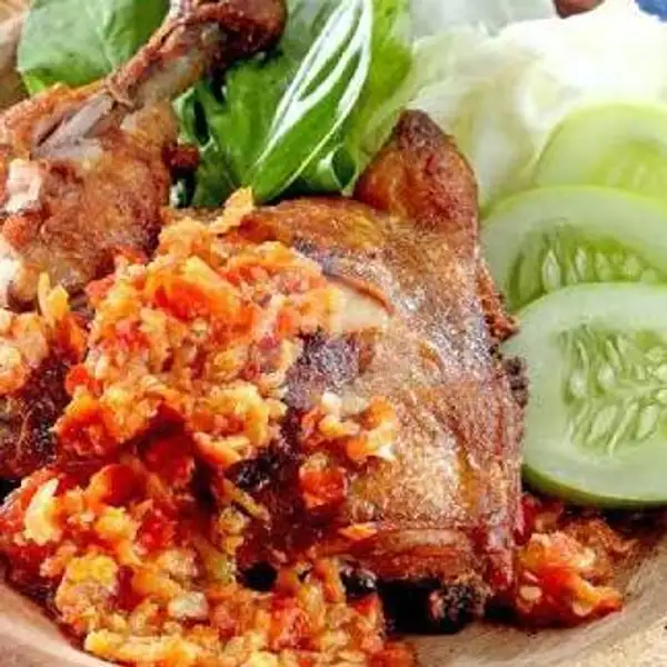 Ayam Geprek +nasi+es Teh | Warung Bangka Jaya, Denpasar