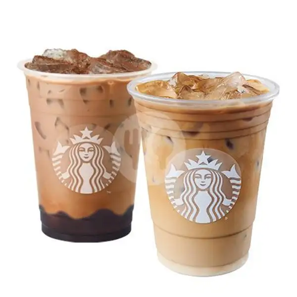 Iced Caramel On The Rocks Americano + Iced Choco Melt | Starbucks, DT Bojongsari Sawangan
