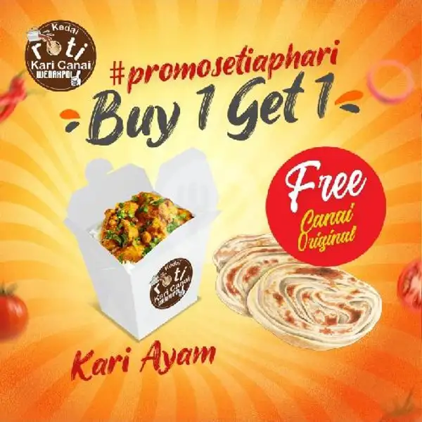 Rice Box Milenial Kari Ayam Buy 1 Get 1 Free Canai Original | Kedai Roti Kari Canai Wenakpol, Serpong