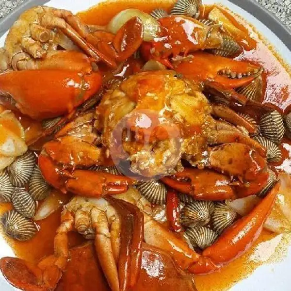 Kepiting Jumbo + Kerang Saus Padang | Seafood Kedai Om Chan Kerang, Kepiting & Lobster, Mie & Nasi, Jl.Nyai A.Dahlan