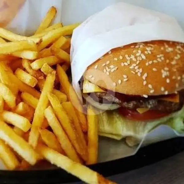 Promo Burger 2 (2 Burger + 1 French Fries) | Sedap Burger