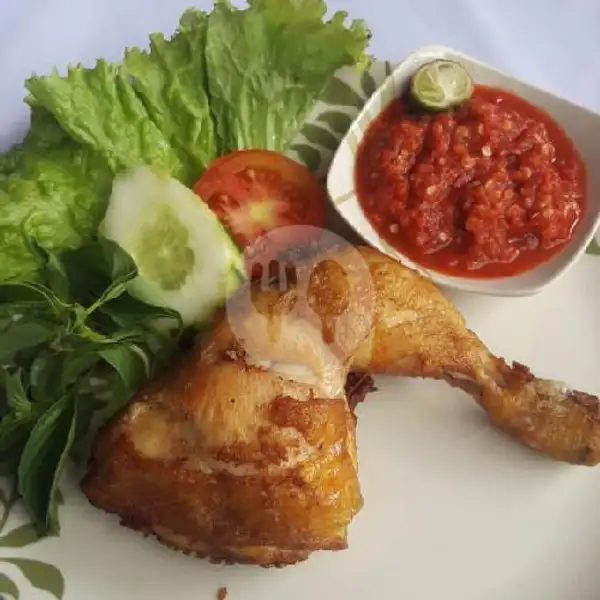 Lalapan Ayam Goreng + Sambel Mentah | Ayam Bakar Dapur Widya