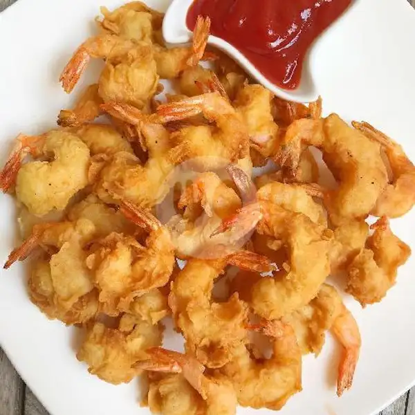 Paket Udang Goreng Kremes+Gobis Goreng | Lalapan Depot Bu Win Spesial Belut Crispy,Cengger Ayam