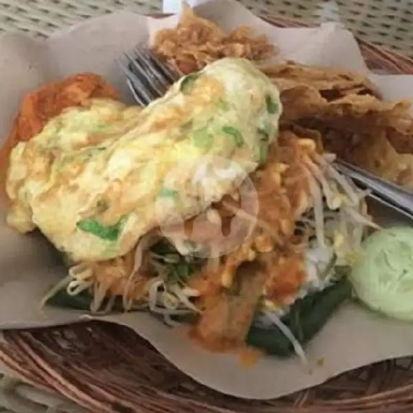 Nasi Pecel Complit Telur Dadar+Tahu Tempe | Lalapan Ayam Taliwang Hj.Riyati