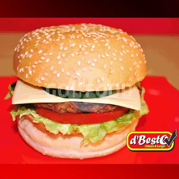 Premium Cheese Burger GJK | D'BestO, Kampung Baru