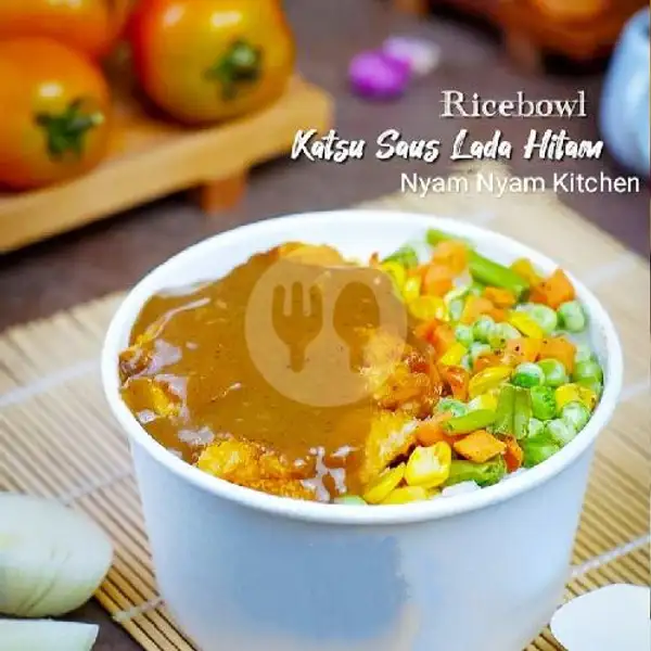 Rice Bowl Chiken Katsu Saus Ladahitam | Nyam Nyam Kitchen