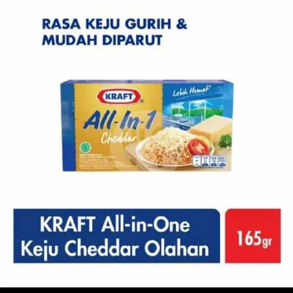 Keju Kraft Cheddar 165 Gram | Rizqi Frozen Food