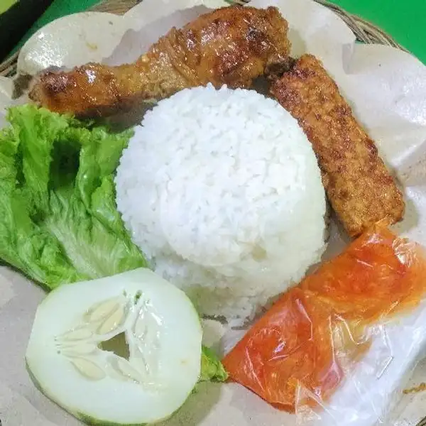Nasi Ayam Bakar + Tempe Bakar | Ayam & Tempe Bakar Din Din, Pondok Kopi