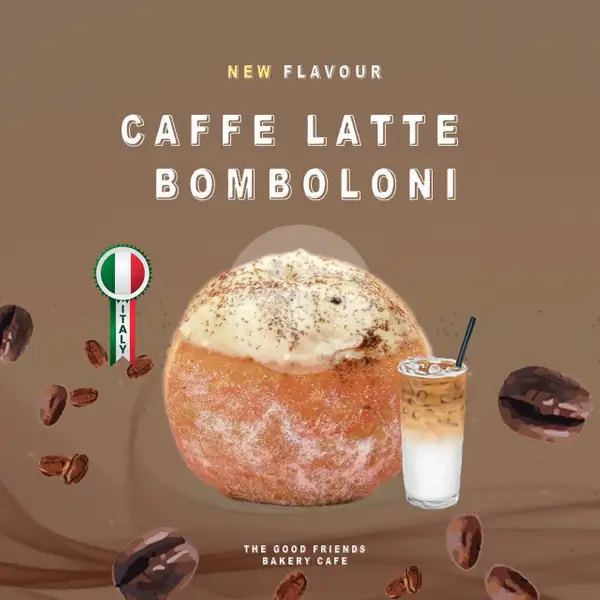 Caffe Latte Bomboloni | The Good Friends Bakery Cafe, DP Mall