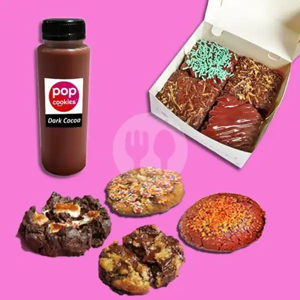 4 Brownies 2 Chunky Cookies 1 Dark Cocoa | Pop Cookies, Bekasi Selatan