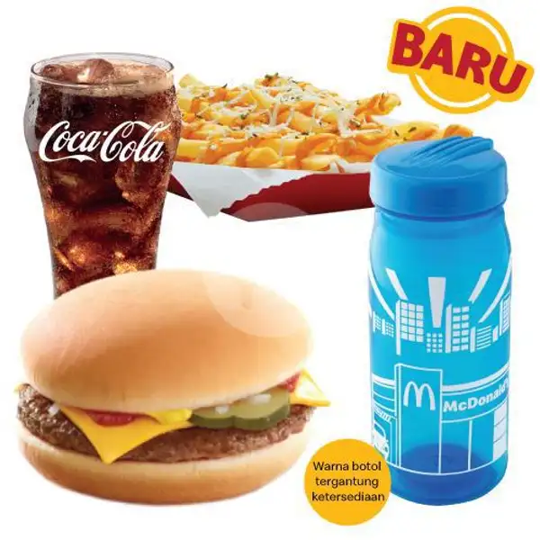 Cheeseburger McFlavor Set + Colorful Bottle | McDonald's, Muara Karang