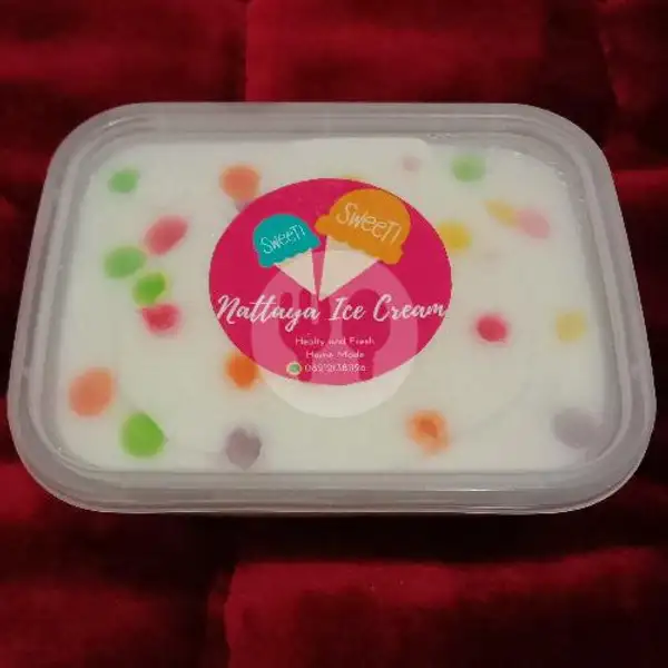 Vanila Rainbow Chip 250ml | Nattaya Ice Cream, Gn.Sindoro Dalam