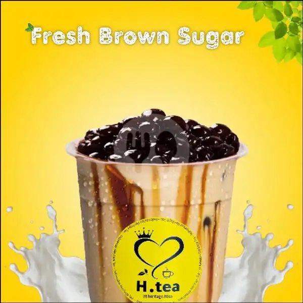 Fresh Brown Sugar + Topping Pearl Boba | H-tea Kalcer Crunch