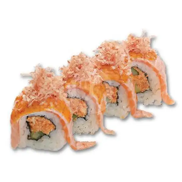 Spicy Double Salmon Roll | Genki Sushi, Grand Batam Mall