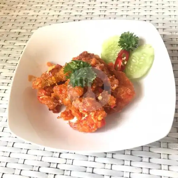 Udang Tempura Sauce Chilli Singapore + Steam Rice | GR Rice Box