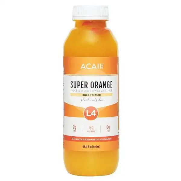 L4 Super Orange 500ml | Acaii Tea Co, Yummykitchen Menteng
