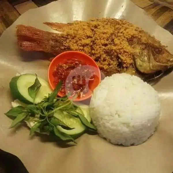 Ikan Nila Goreng + Nasi | Ayam Bakar Madu & Goreng Kremes MAMA IRA, Bekasi Barat