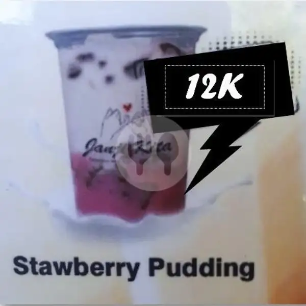Stawberry Pudding Beverage | JANJI KITA spesial Mix Boba