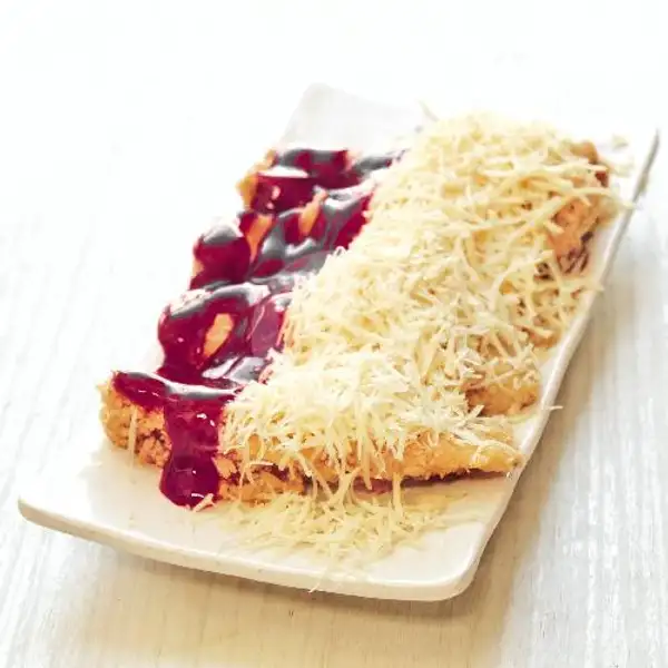 Pisang Katsu Blueberry Cheese | Ayam Geprek Yuk!, Jojoran