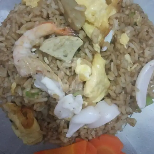 Nasi Goreng Seafood Porsi Jumbo | Kembangroso Nasi Goreng, Taman
