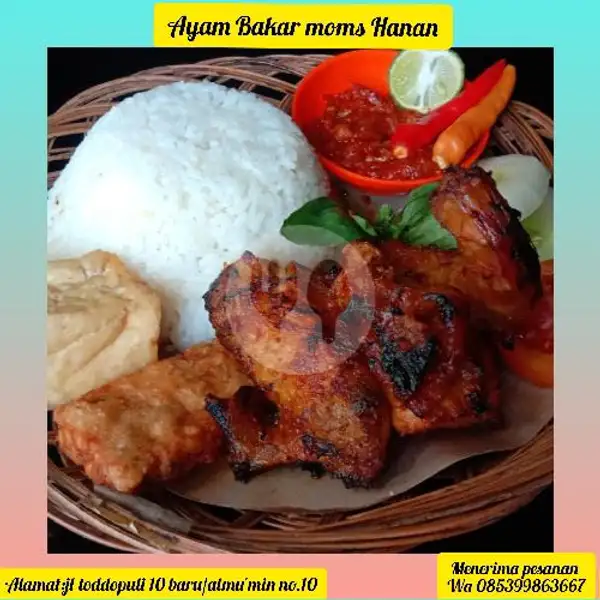 Nasi + Ayam bakar+ Tempe+ Sambal | Ayam Bakar dan Goreng Moms Hanan, Manggala