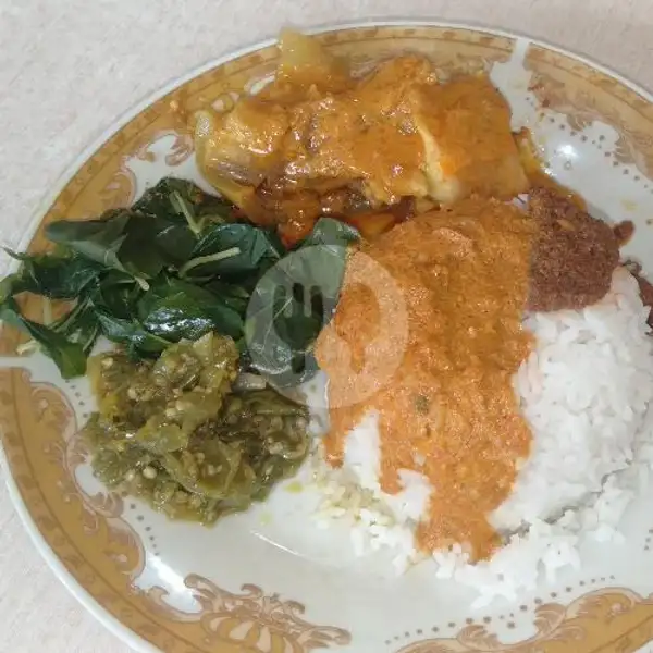 Nasi Tunjang + Es Teh Manis | RM Padang Marawa, Pinang