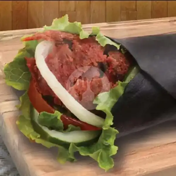 kebab sapi Black + keju slice | Kebab Turki Aksa 1616, Limo