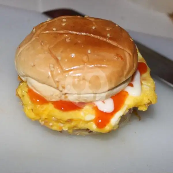 Egg burger vegetable | Sisi lain burger