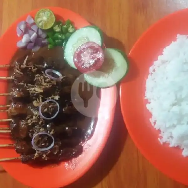 Sate Kambing Original + Nasi | Sate Madura Cak Han, Batam