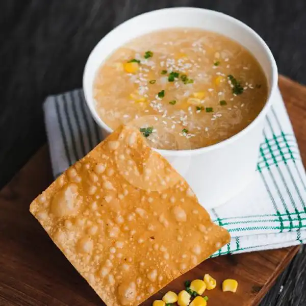 Chicken & Corn Soup | Two Fat Monks Asian Bistro & Coffee, Letda Tantular