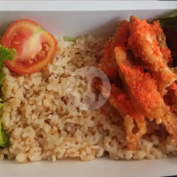 Nasi Goreng + Ayam Fillet Crunchy | Ayam Fillet Crunchy By Briliant Food