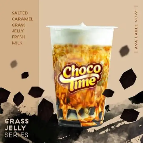 Fresmilk Grass Jelly 400 Ml | Chocotime Boba Milk Chocolate & Coffee, Pagarsih Barat