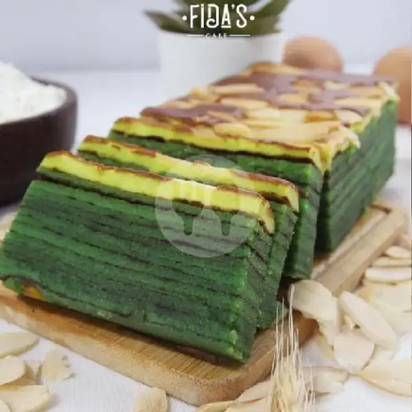 Lapis Legit Pandan Almond | Fidas Cake Kutabumi, Pasar Kemis