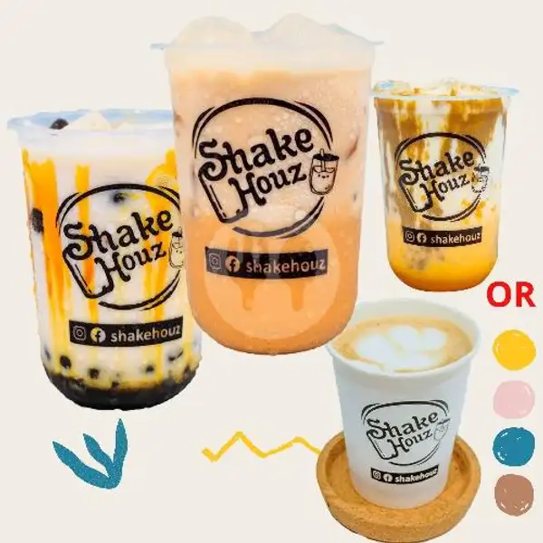 Boba Milk Brown Sugar + Thai Tea + Flavour Drink/Crtv Mix/Coffee | Shake Houz