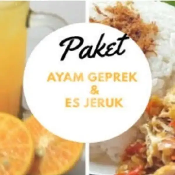 Paket Ayam Geprek + Es Jeruk | Jeruk Peras Awe Cimanggis