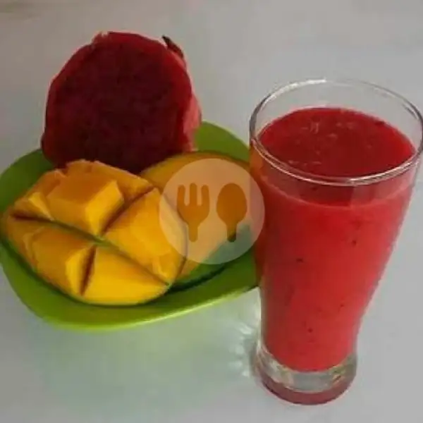 Juice 2 Varian ( Mangga + Naga ) | Juice Buah Ori