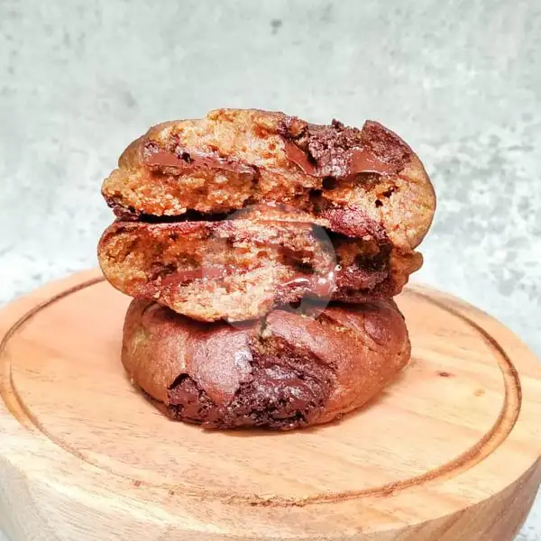 Vegan Dark Chocolate Chunky  Cookies | Pop Cookies, Bekasi Selatan