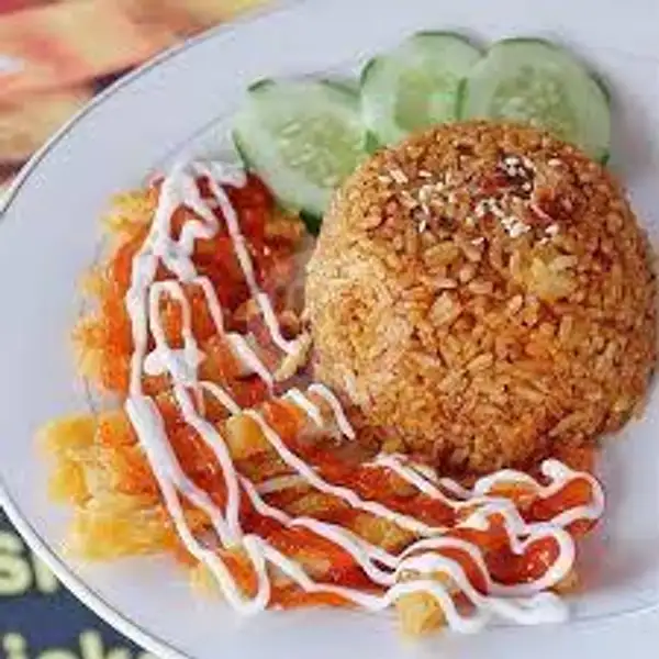 Nasi Goreng Chicken Katsu + Acar + Kerupuk | STEAK & SOFT DRINK ALA R & T CHEF