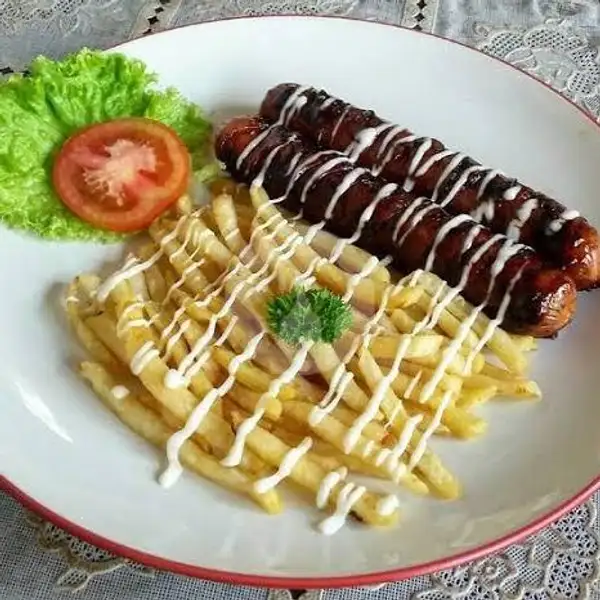 Double Sausage With French Fries | Thalita Snack, H. Yunus