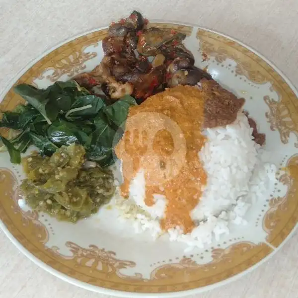 Nasi Ati Ampela + Es Teh Manis | RM Padang Marawa, Pinang