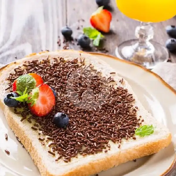 Roti Bakar Kasino Milk Crunchy + Coklat Meses | Roti Bakar & Kukus Nadira, Cimahi