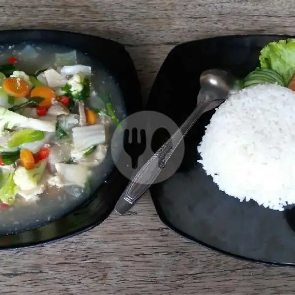 Capcay + nasi | Queen Taste, Gegerkalong Hilir