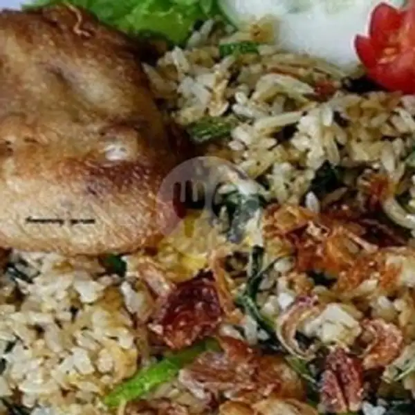 Nasi Goreng Ayam + Teri | Ayam Penyet Bumbu Kuning, Piayu