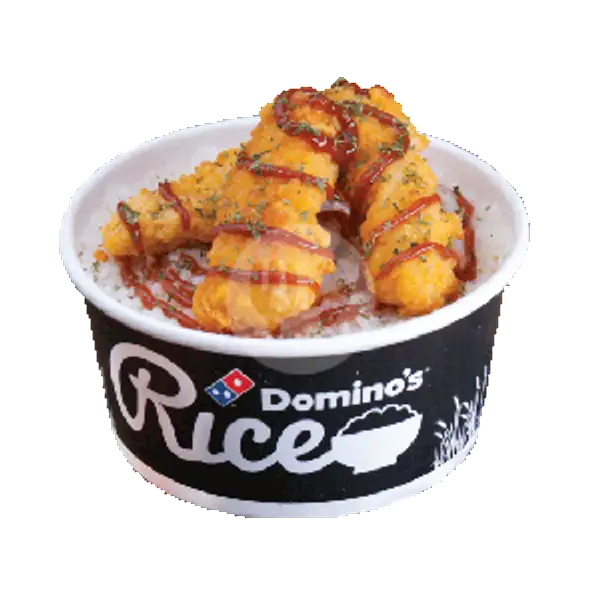 Crispy Chicken Strips Rice Medium | Domino's Pizza, Kedungdoro