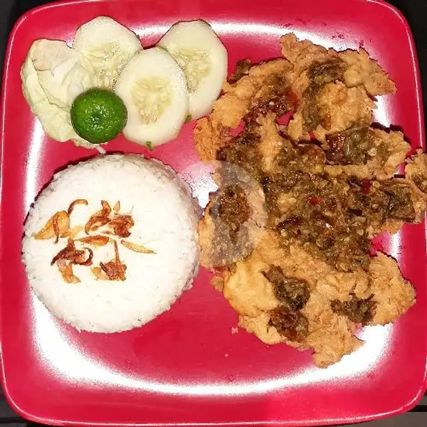 Nasi Ayam Goreng Crispy Sambel Ijo | Dapoer Ndayu, Gedangan