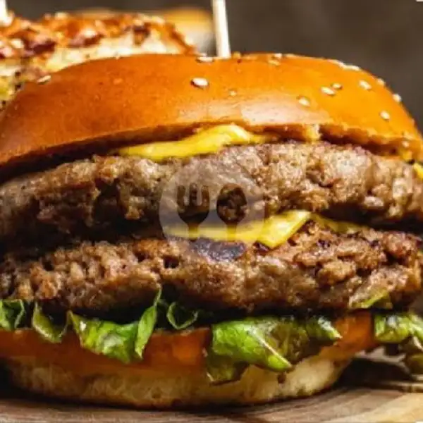 Double Beef Burger Londo | Warung Wareg 88