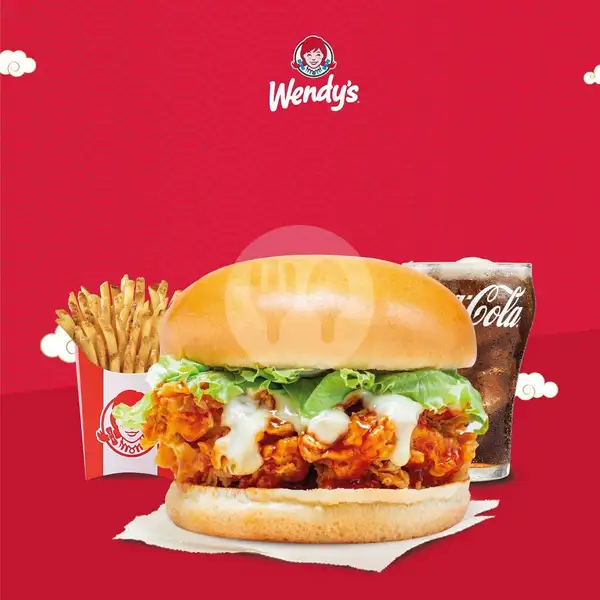 Spicy Nanban Chicken Burger - Combo | Wendy's, Grand Indonesia