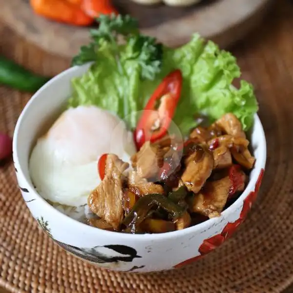 Rice Bowl Chicken Black Pepper | Krisna Gallery & Resto, Denpasar