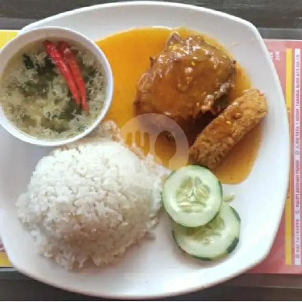 Nasi Ayam Merah + Sup Kosong | KEDAI CANAI FOOD HOUSE